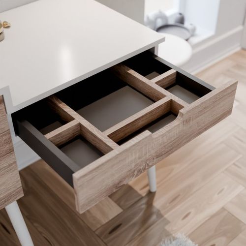 Meuble Vasque Avec Coiffeuse 120 Cm Alya + Miroir LED Starled