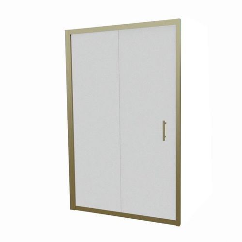 Paroi De Douche Coulissante 120 Cm Cadre Doré Goldy