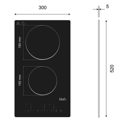 Plan Monobloc évier à Gauche 100 Cm - Snova - Plaque De Cuisson : Vitrocéramique