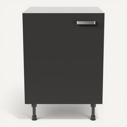 Meuble De Cuisine Bas - 60 Cm - Noir