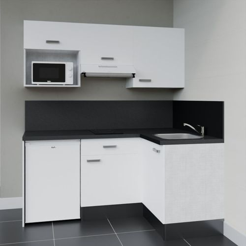 Cuisine équipée D'angle Vicco R-Line - Blanc Brillant - Neuve Sous Emballage