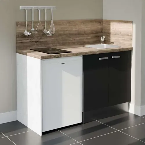 Kitchenette K17l-pt - 140 Cm Avec Plan De Travail Et évier