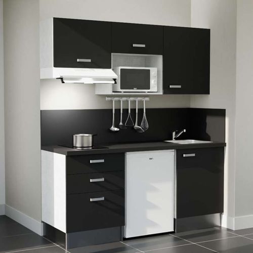 Kitchenette K20l-pt - 180 Cm Avec Plan De Travail Et évier