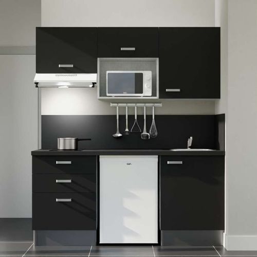 Kitchenette K20l-pt - 180 Cm Avec Plan De Travail Et évier