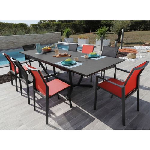 keeeper Boîte de rangement 'eckhart', 12 L, graphite/rouge pas cher