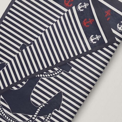 Serviette De Plage Marin 100 % Coton égyptien 450g/m² 90x170 Cm - Drap De Plage à Rayures Motif