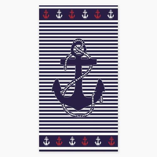 Serviette De Plage Marin 100 % Coton égyptien 450g/m² 90x170 Cm - Drap De Plage à Rayures Motif