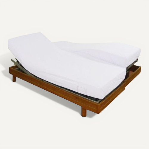 Protège Matelas 2x80x200 Coton 200g Tpr Lit électrique