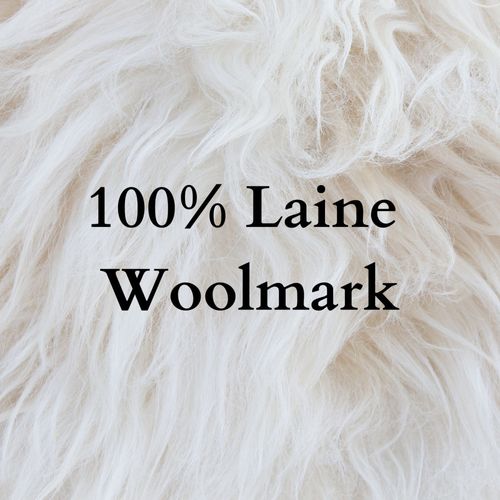 Couverture 100% Pure Laine Naturelle – Chaude, Douce Et Respirante - Idéale Pour L'hiver,