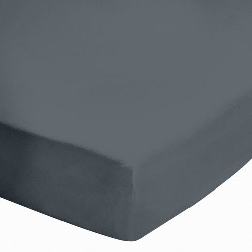 Drap Housse Uni 140x190 100 % Coton 57 Fils - Fabrication Française - Bonnet 30 Cm