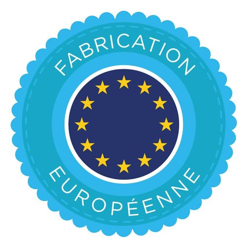 Housse De Couette Naturel 240x220 Cm + Taies Carrées - 100% Percale 80 Fils - Fabriquée En Europe