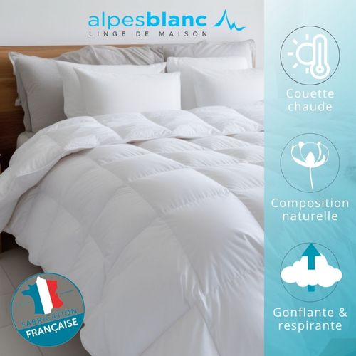 Couette Naturelle En Plumes 30% Duvet 140x200 - Fabrication Française