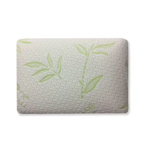 Oreiller Mémoire De Forme Visco 40x60 Cm – Forme Rectangulaire Ergonomique – Enveloppe En Bambou