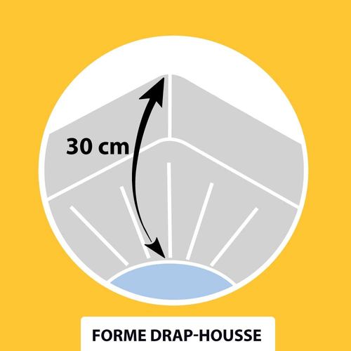 Protège Matelas Coton 400g/m²  140x200