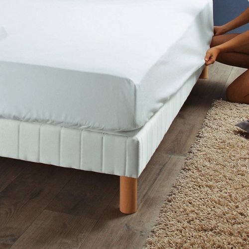 Protège Matelas 90x190 Imperméable Molleton Coton/polyester Contrecollé Pu