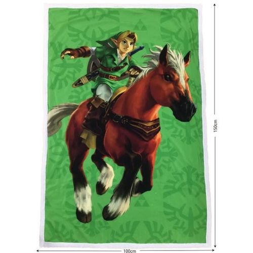 Plaid Sherpa 100 X 150 Cm Link Et Epona, Multicolore