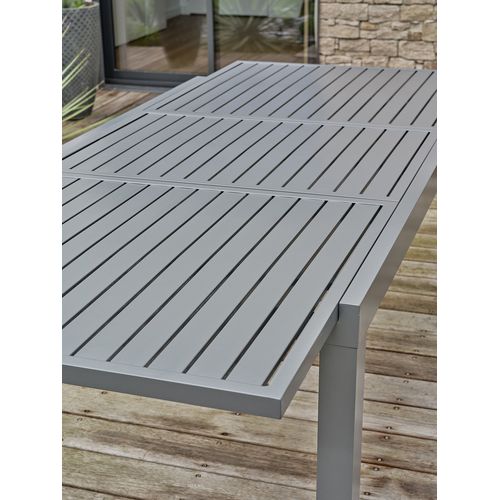 Table De Jardin 8 Places En Aluminium - Gris Anthracite - Gris Anthracite - Orsino