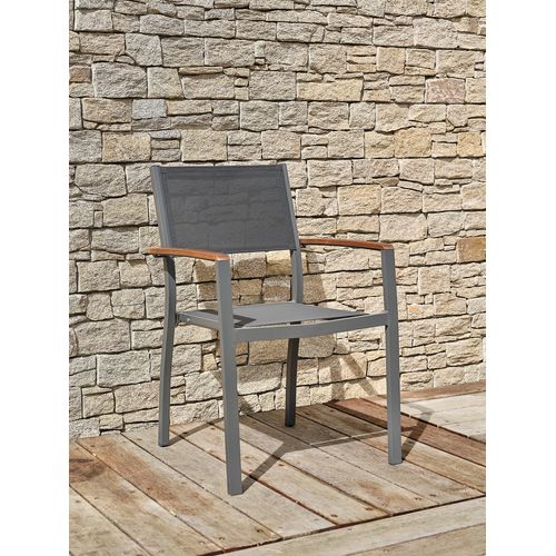 Fauteuil De Jardin Orsino Alu Et Acacia - Anthracite