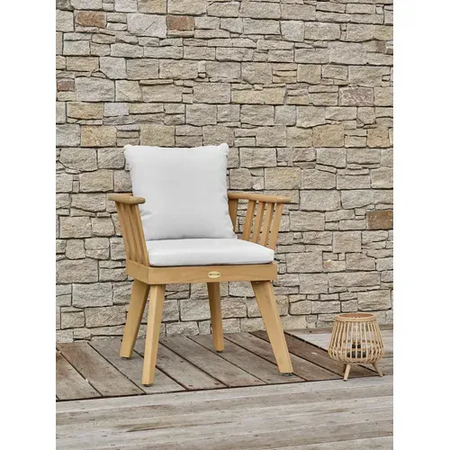 Fauteuil De Jardin Avec Coussins - Acacia - Marron - Liso