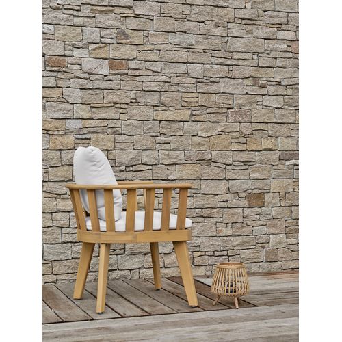 Fauteuil De Jardin Avec Coussins - Acacia - Marron - Liso