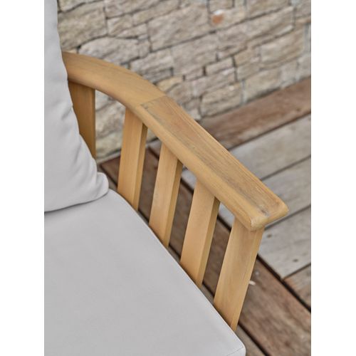 Fauteuil De Jardin Avec Coussins - Acacia - Marron - Liso