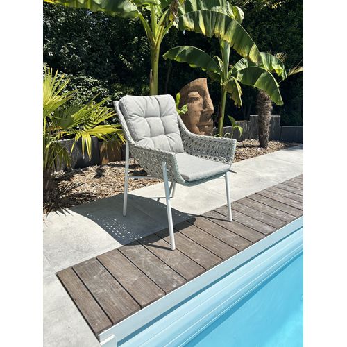 Fauteuil De Jardin - Blanc - Blanc - Elba