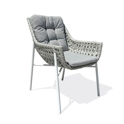 Fauteuil De Jardin - Blanc - Blanc - Elba