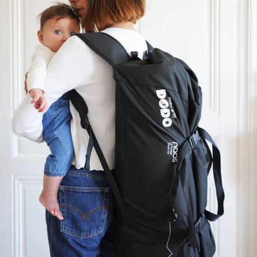 Lit Parapluie Nomade Naos 60 X 120 Cm Gris Foncé