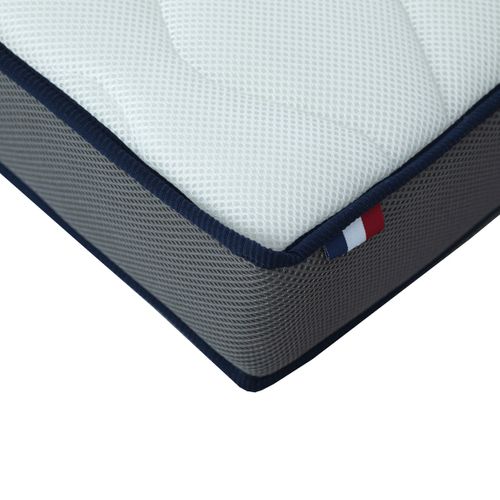 Matelas Bébé Ergono Haute Résilience - Ultra Respirant Et Ventilé 70 X 140 Cm Blanc