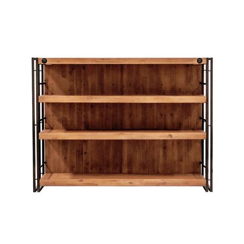Bar Industriel Comptoir 140 Cm En Bois D'acacia Et Métal - Workshop