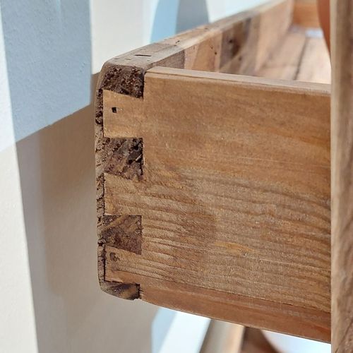 Bibliothèque échelle Inclinée 200 Cm En Bois Massif Recyclé - Chalet