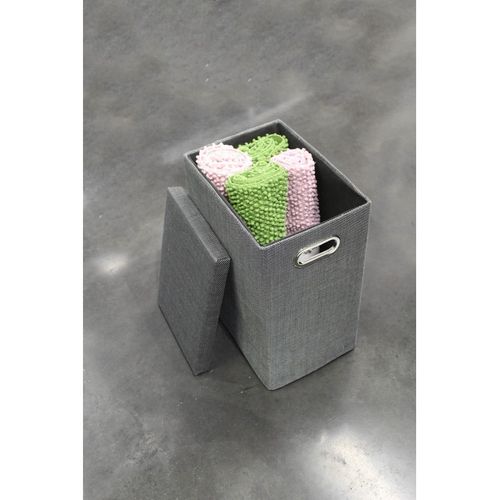 Set 5 Boites De Rangement Avec Couvercle Gris - Fun