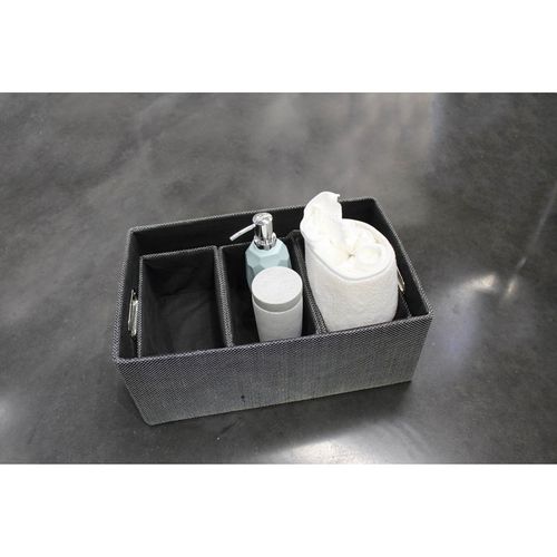 Set 5 Boites De Rangement Avec Couvercle Gris - Fun