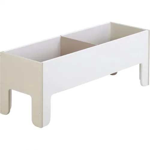 Coffre à Jouet Beige Pour Enfant Sans Visserie 2 Cases - Toni 1922