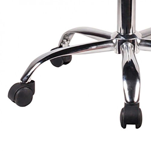 Fauteuil De Bureau En Mesh Noir Et Métal Chromé Avec Roulettes - Soft