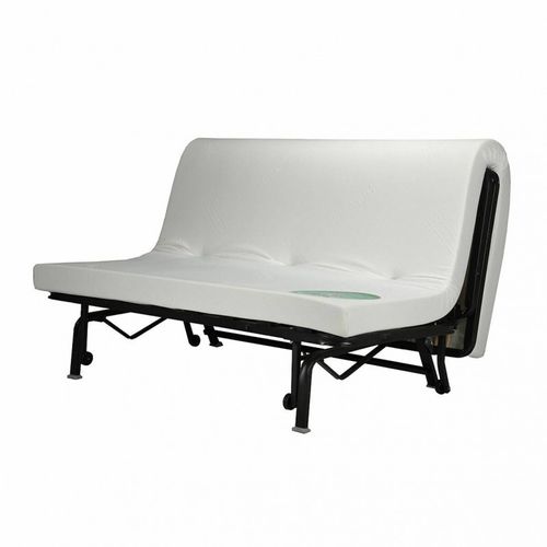 Banquette Lit BZ 140x190 Cm En Tissu Jaune Et Matelas 12 Cm – Buzzy