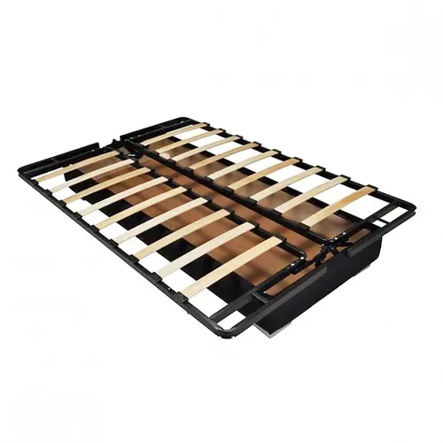 Clic Clac 130x190 Cm En Tissu Gris Chiné Et Matelas 13 Cm - Ebro