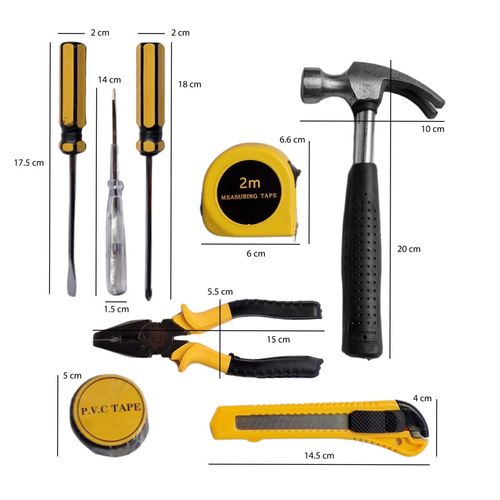 Petite Boîte à Outils 9 Pièces - Bob Essential