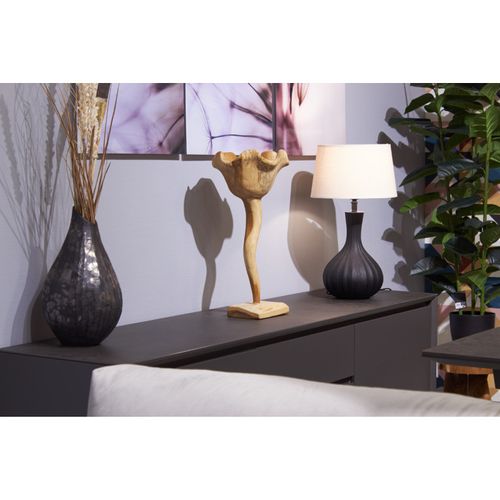 Grande Sculpture Fleur 50 Cm En Racines Bois De Teck Bicolore – Rhea ...