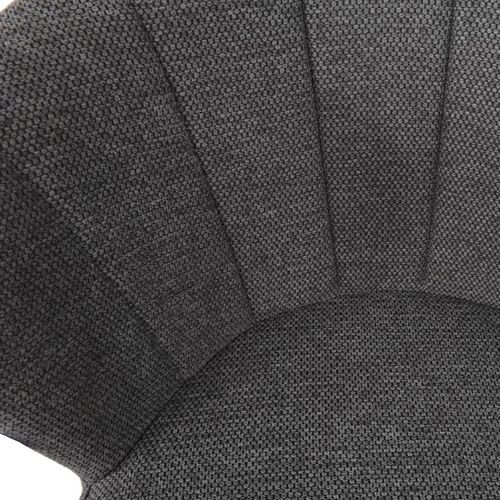 Lot 2 Chaises Repas En Tissu Gris Anthracite Et Pieds Métal – Montreal