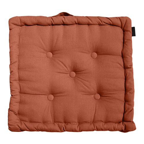Coussin De Sol 50 X 50 Cm Matelassé En Coton Terracotta - Dolores