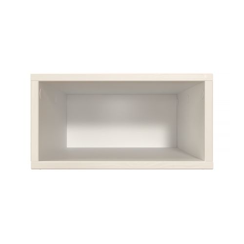 Cube De Rangement Bois 50x50 Cm, Blanc