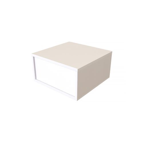 Cube De Rangement Bois 50x50 Cm, Blanc