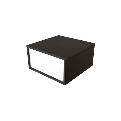 Cube De Rangement Bois 50x50 Cm, Noir