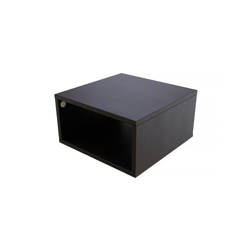 Cube De Rangement Bois 50x50 Cm, Noir