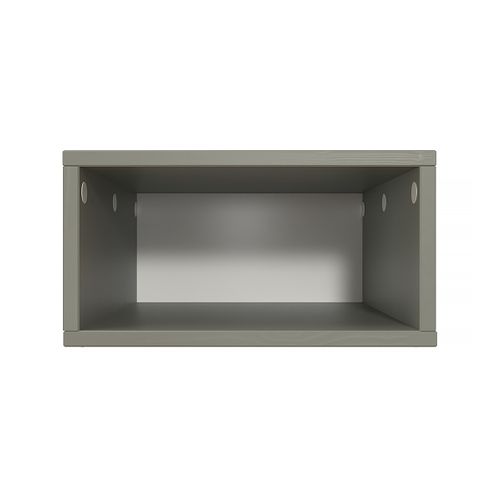 Cube De Rangement Bois 50x50 Cm, Gris