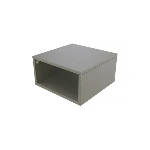 Cube De Rangement Bois 50x50 Cm, Gris