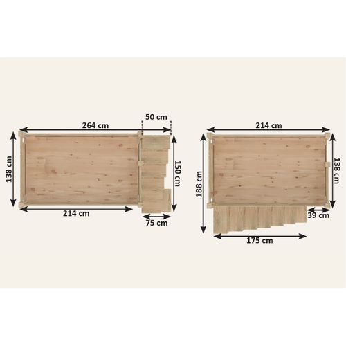 Lit Mezzanine Adulte Bois 120x200 Alpage Hauteur Réglable + Escalier Cube