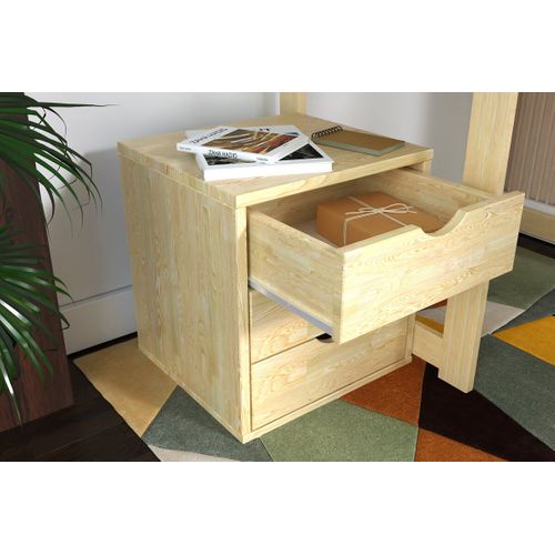 Caisson à Tiroirs 3 En Bois Massif