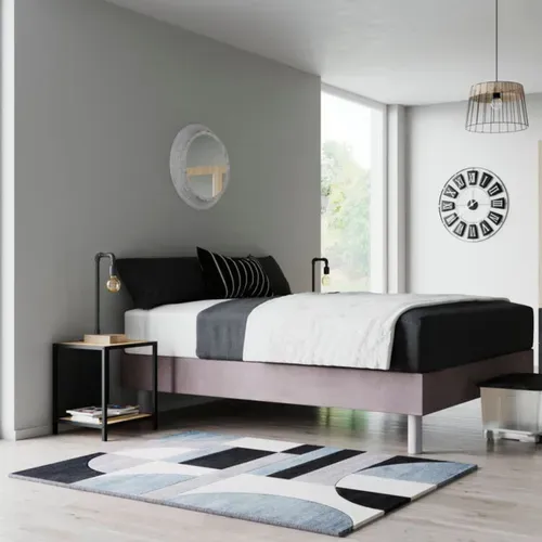 Tapis 120x170 cm SEATTLE Bleu/gris